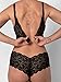 Smart & Sexy Women's Signature Lace Bralette, Wireless, Deep V, High Support, Fanfare/Black Hue, XL