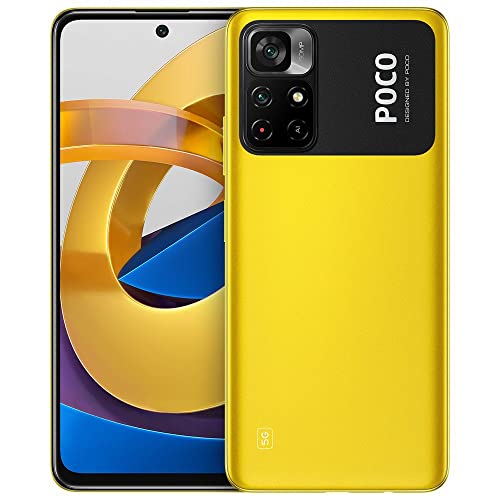 Xiaomi Poco M4 Pro 5G - Smartphone 64GB, 4GB RAM, Dual Sim, Amarillo