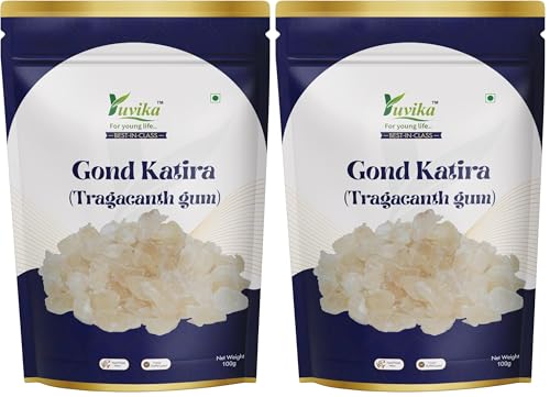 Image of YUVIKA Gond Katira - Tragacanth Gum 100 Grams (Pack of 2)