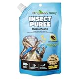 REPTIZOO FRIENDLY Crested Gecko Food Insect Puree, Dubia Paste Reptile Food Made with Fresh Insects 2.82oz