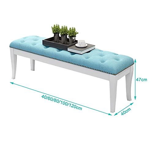 Taburete de sofa comodo y banco largo moderno para entrada de casa 8