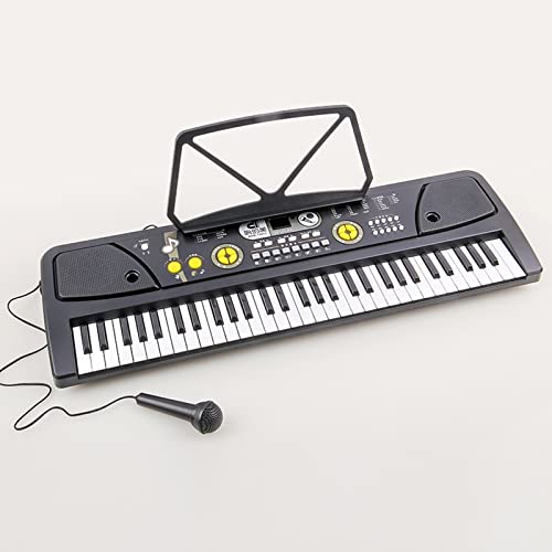 JIREOU Clavier électronique Musical 61 clés clés claviers Mini Enfants numériques de Piano Stand de Musique Convient à l’enseignement de Noël - Les Beatles, Paul McCartney, John Lennon, RIngo Starr, George Harrison JIREOU Clavier électronique Musical 61 clés clés claviers Mini Enfants numériques de Piano Stand de Musique Convient à l'enseignement de Noël – Image 4