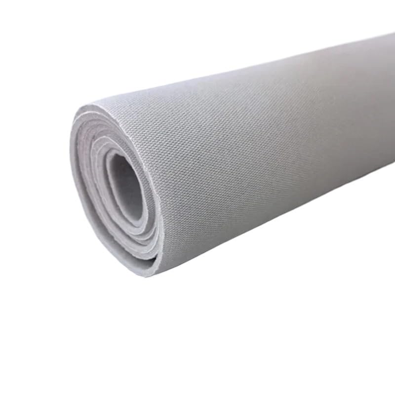 Tissu ciel de toit voiture gris blanc auto-adhésif pour rénovation intérieure