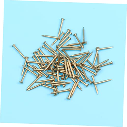 BESPORTBLE 2sets Clavos para Muebles 8mm de Latón Decorativos Cabeza Redonda para Manualidades y Tapicería 200 piezas x 2 miniatura 6
