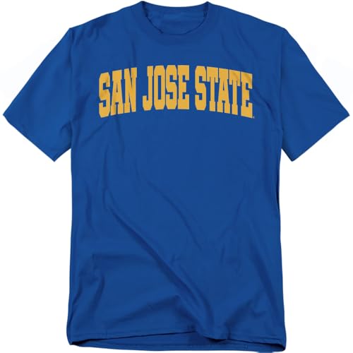 LOGOVISION San Jose State University School Name Arch Unisex Adult T Shirt, Royal, Medium