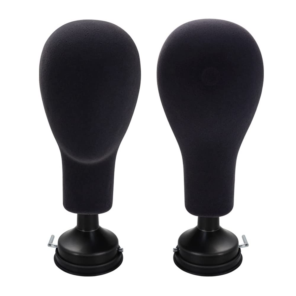 Floccaggio Schiuma Manichino Testa Modello Fotografia Accessori Adulti Manichino Testa Muffa Parrucche Occhiali Presentiere Nero