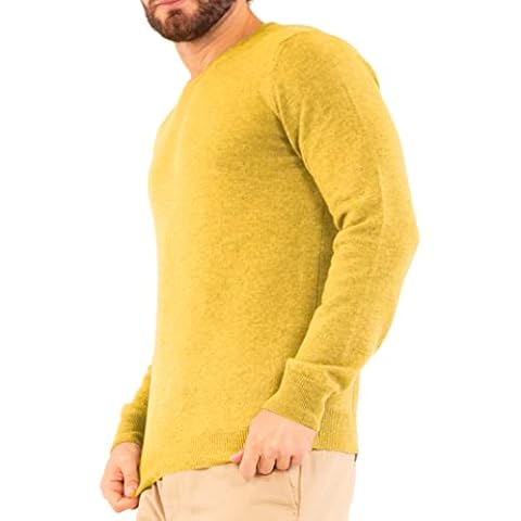 Jersey O'Neck de cachemira Marine Cashmere para hombre Cover