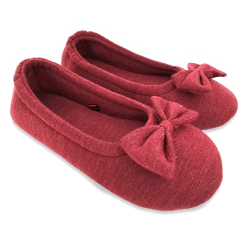 Pantoufles de ballerine en coton tricoté parfaites pour la détente à la maison