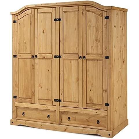 Corona Solid Pine 4 Door Wardrobe Cover
