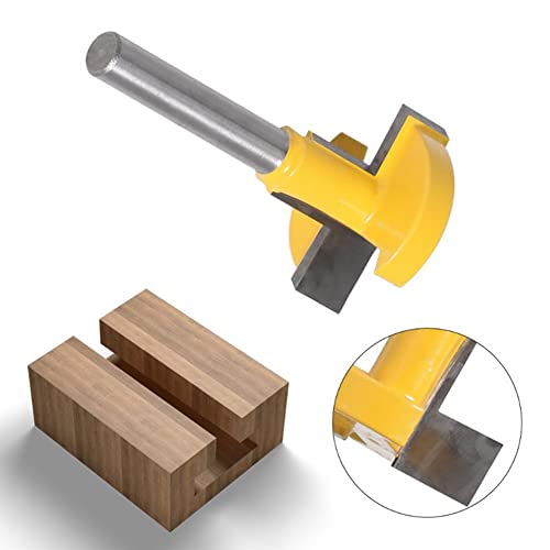 Bestgle 1/4" T-Slot and T-Track Router Bit, Keyhole Router Bit Woodworking Milling Cutter Tool, 1-1/16" x 5/16" x 13/16" - Image 3