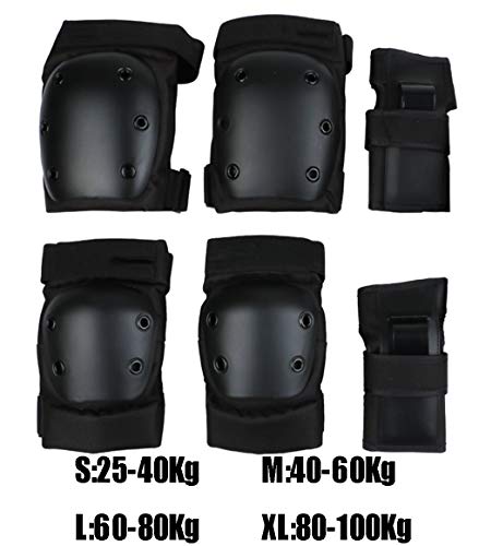 Yx-outdoor Kids Protective Gear Helmet Set,for Roller Skating,Ice Skates,Rollerblades,Scooter, Seven Piece Set,with Helmet(2 pcs),S