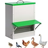 25lb Automatic Chicken Feeders Metal Poultry Feeder no Waste...