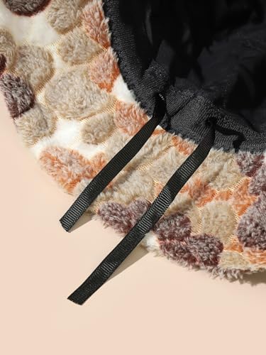 Verdusa Women'S Bucket Hat Winter Warm Hats Fuzzy Faux Fur Caps Brown One-Size thumb #2