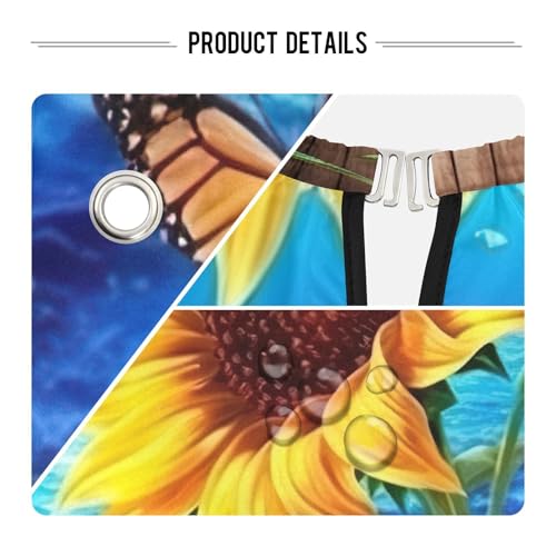 Capa impermeable profesional para corte de cabello Sunflower con cierre ajustable de broche para peluquería y estilismo miniatura 4