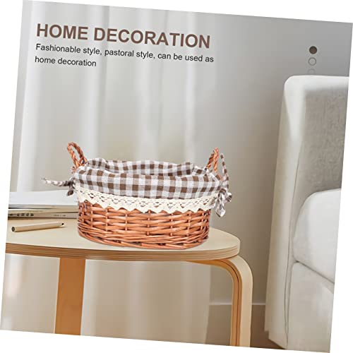 Panier de rangement large boîte tissu lin organisation maison lot de 3 - 8