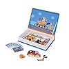 Janod - Magneti'Book Bolides - Jeu Educatif Magnétique 50 Pièces - Apprentissage Motricité Fine et Imagination - Dès 3 Ans, J02715, Bleu #5