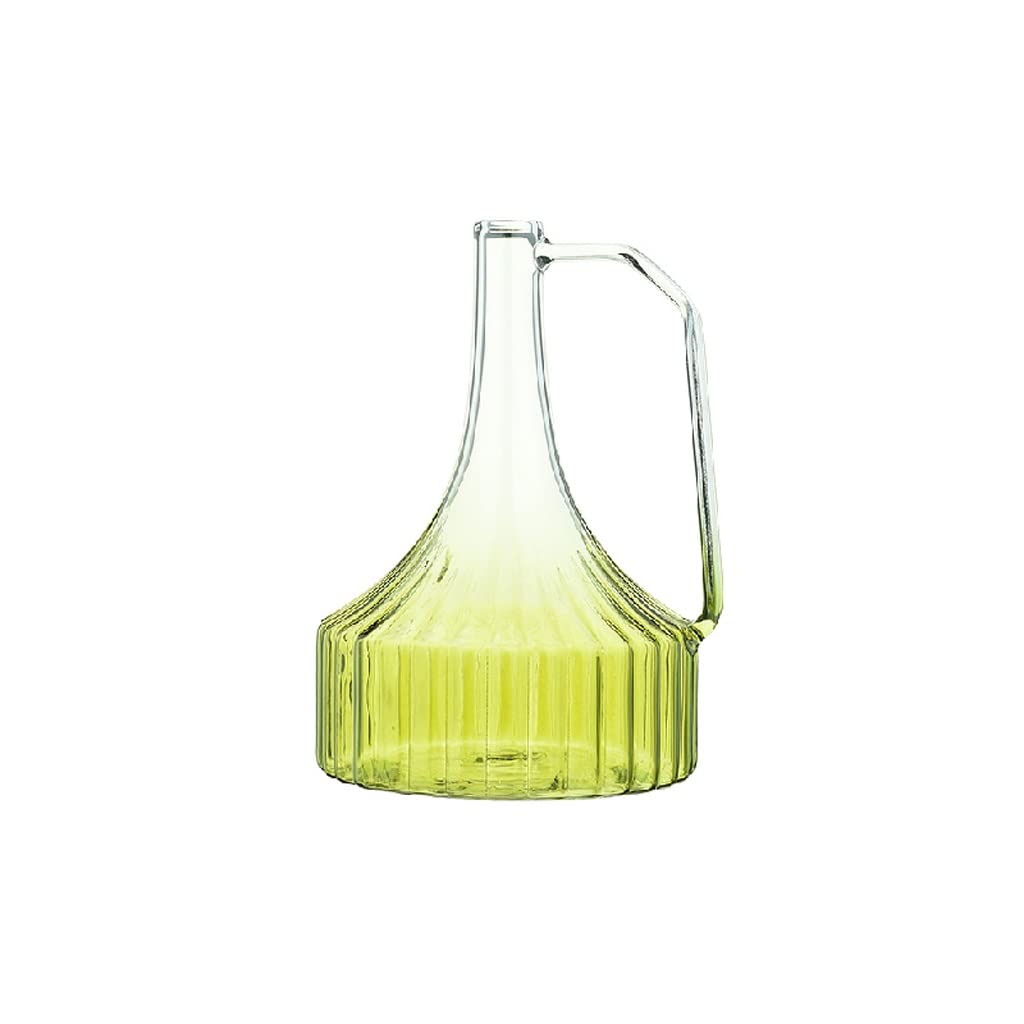 Vase en verre dégradé vert 16cm objet d'artisanat haut de gamme pour maison
