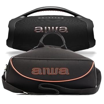 Bolsa Case Capa Bag Triboshop Compatível Boombox Plus Aiwa Lançamento Top, A Prova D'Agua, Acolchoado - Com Alças de Mão e de Ombro