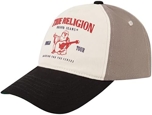 True Religion Chapéu infantil com logotipo de Buda, sarja de