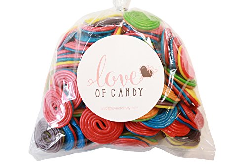 Love of Candy Bulk Candy - Assorted Spiral Licorice - 1lb Bag