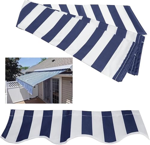 Auvent de terrasse portable rétractable avec housse d'ombrage en polyester extérieur durable