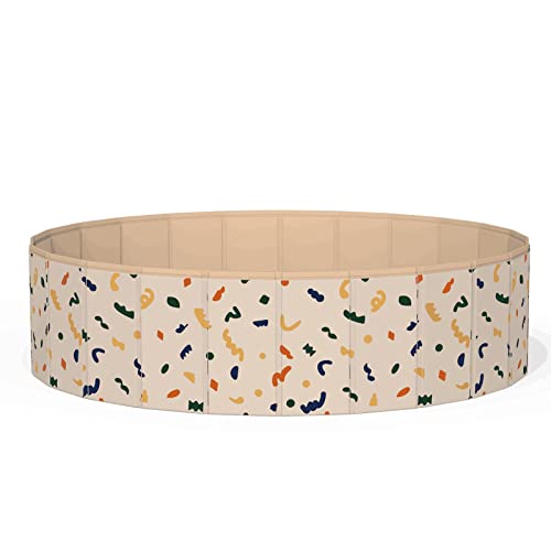 SUNWUKING Mesa de arena y agua para niños, hoyo de bolas plegable para niños pequeños, sala de juegos, caja de arena portátil, baño de mascotas, juguete sensorial, centro de actividades, piscina,