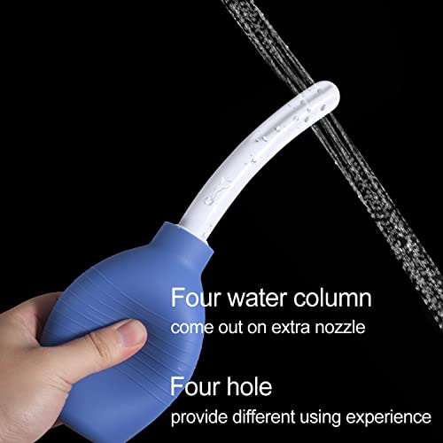 Douche Enema Bulb For Men Or Women - With Anti Back-Flow And 8 Shower Holes, Easy To Clean And Reusable Douche Cleaner (10 Oz) (Blue) #TOP3