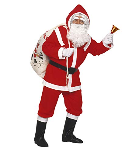 W WIDMANN MILANO Party Fashion 1535D - Costume Père Noël de luxe, Santa Claus, Saint Nicolas, barbe, Noël, déguisements de carnaval