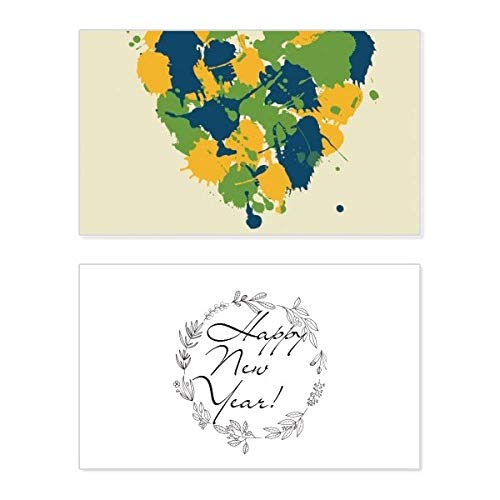 Tarjeta de Año Nuevo de Brasil: dedicatoria en corazón y mensaje de bendición único