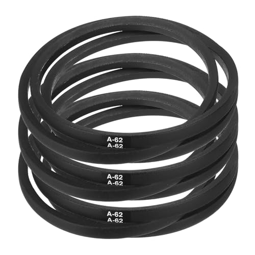 Image of uxcell 3pcs A62 or 4L640 Classic Wrapped Rubber V-Belt, 62 inch(1575mm) Inside Circumference, A Profile V Belt