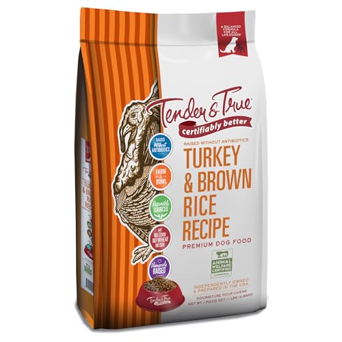 Tender & True Antibiotic-Free Turkey & Brown Rice Recipe Dog Food 11lb