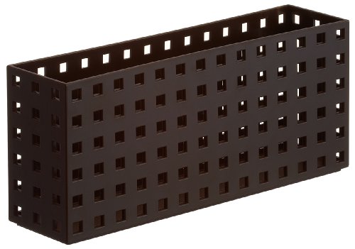 ライクイット キッチン収納ケース ブリックス 280 ミニ L 幅7x奥28x高12.5cm ブラウン 日本製 9028 積み重ねできる 小物収納