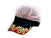 HAFKOIS Men's Visor with Hair Fake Hairs Visor Hat with Hair for Men Funny Spiked Sun Hats Novelty Baseball Wig Caps Birthday Gift