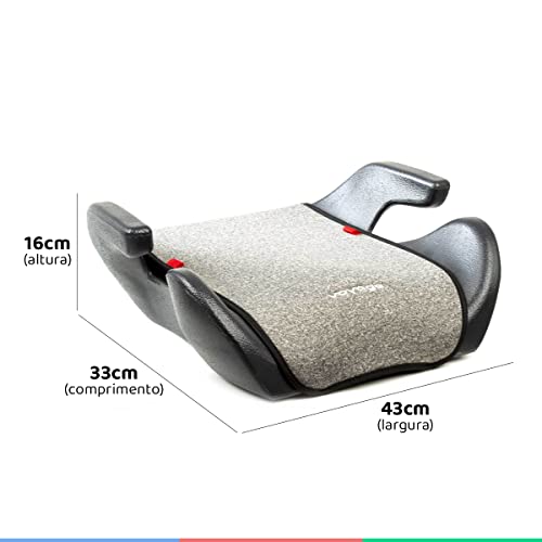 Assento de Elevação Booster Vibe Voyage 15 a 36 kg Cinza
