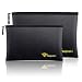 Noiposi Fireproof Document Bags,13.4"x9.4" Waterproof and Fireproof Bag for Documents and 10.6"x6.7" Fireproof Money Bag with Zipper,Silicone Fire Safe Storage Pouch for Documents,Money and Cash