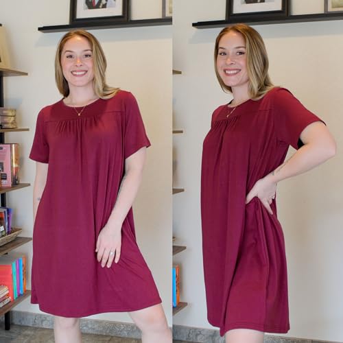 Deyeek Hospital Gowns for Women Tear Away Snap Open Back Dresses Women Post Surgery Clothing Soft Adaptive Nightgown3