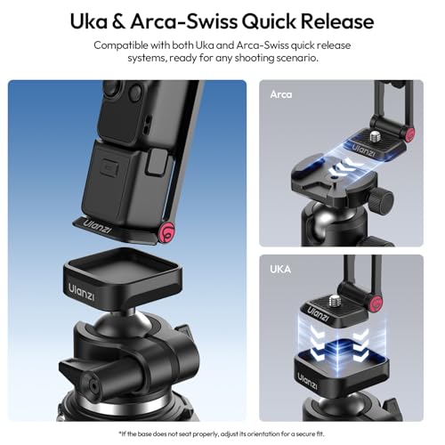 Image of ULANZI MA66 Camera Tripod Compatible with DJI OSMO Pocket 3 /Pocket 4,Quick Release Camera Stand with 1 /4 Mount,Uka & Arca-Swiss Magnetic Foldable Selfie Stick,Mantis Hook Stand for Desktop Video Live | Quick Release Camera Stand with 1 /4 Mount,Uka & Arca-Swiss Magnetic Foldable Selfie Stick,Mantis Hook Stand for Desktop Video