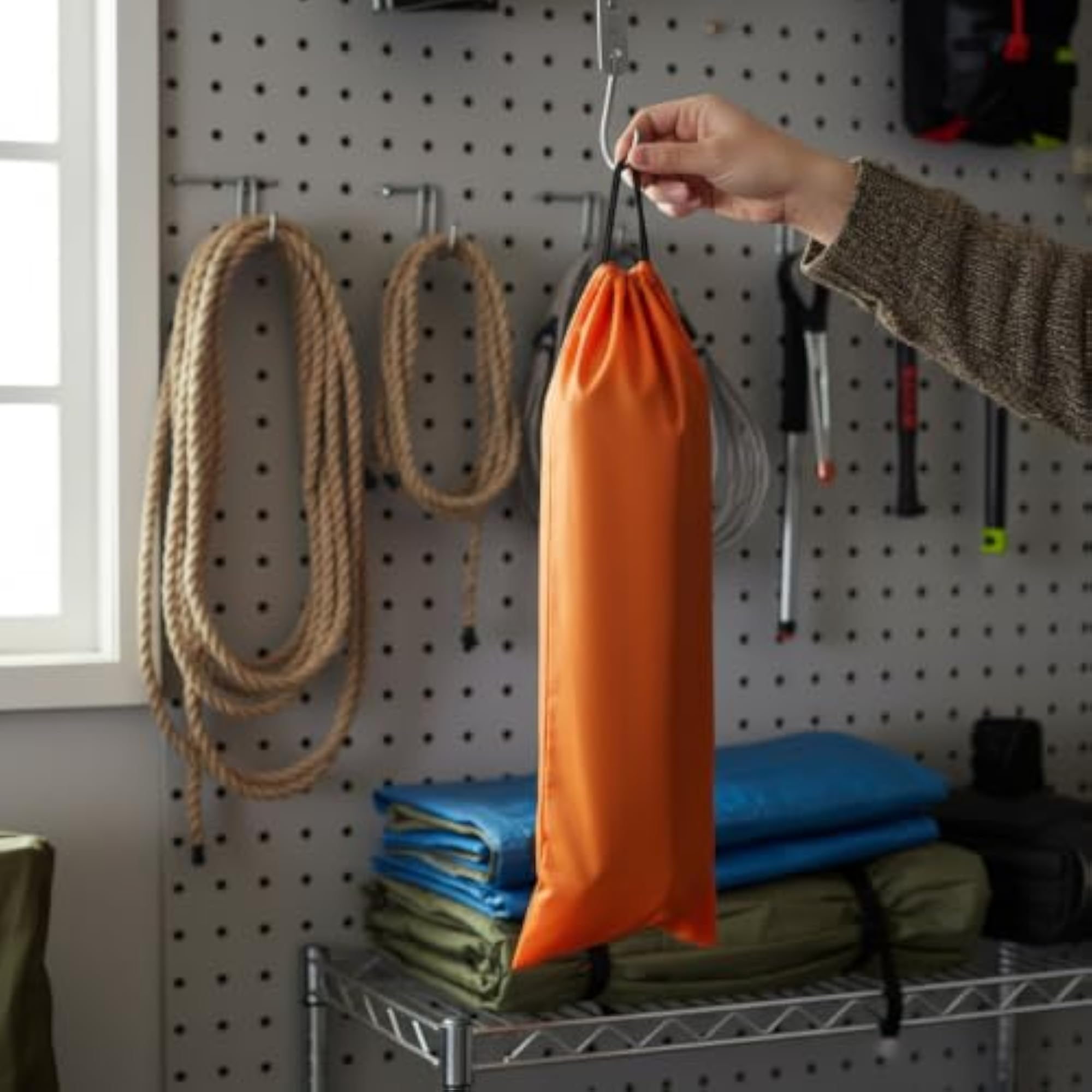 Waterproof Drawstring Storage Bag for Outdoor Gear, 13x100 cm