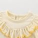 Girls Summer T Shirts,Toddler Girls Ruffle Tshirts Cotton Short Sleeve Tops Summer Fashion Keyhole Back Tunic Blouse Trendy Basic Tee 6M-5Y