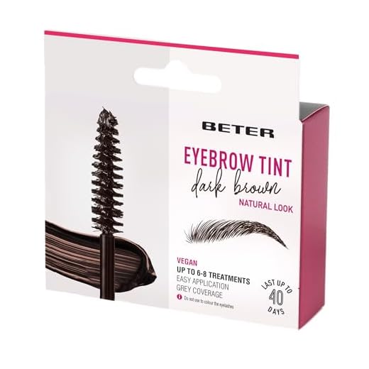 Beter – Kit de tinte para cejas de larga duración, fácil y rápida aplicación, color castaño oscuro