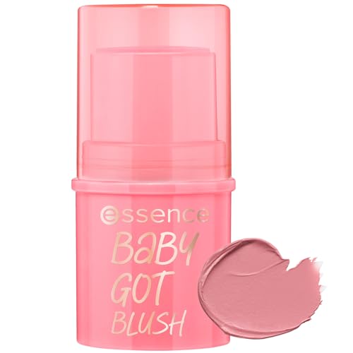 essence baby got blush 10 tickle me pink – Cremiger Rouge-Stick – Einfach aufzutragen & zu verblenden – Vegane Kosmetik – 5,5 g