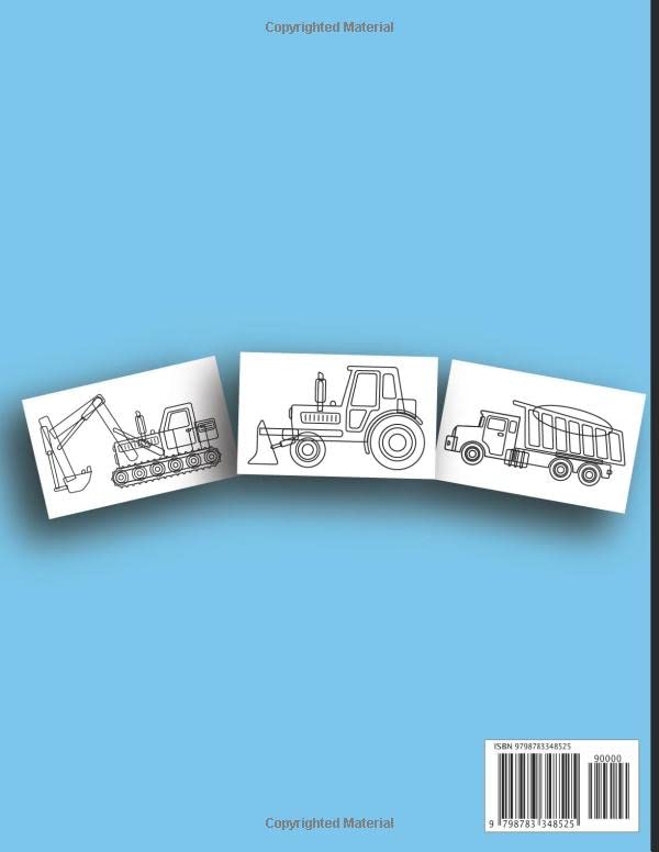 Big Construction Coloring Book for Kids: Amazing And Fun Big Trucks, Cranes, Tractors, Diggers And Dumpers Coloring Books Kids & Toddlers- Makes A Great Construction Vehicle Gift For Toddlers image 3
