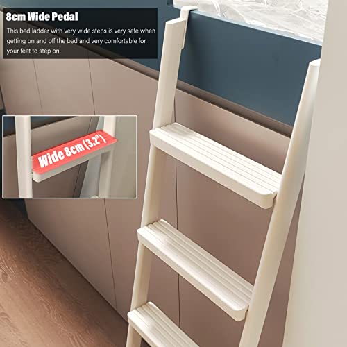 Escalera para dormitorio con ganchos para litera superior e interiores de loft 6