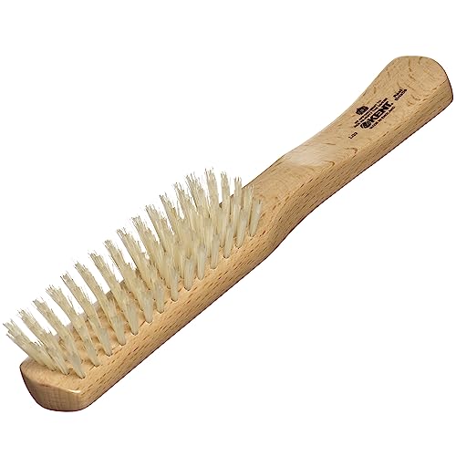 Kent Brushes Ladies Finest, Beechwood Pure White Bristle Narrow LG3 Brush, Ideal for Detangling Fine Hair Beechwood Narrow Brush
