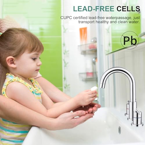 Robinet évier salle de bain Faustina pour moderniser votre lavabo à double commande - 4