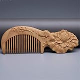 cyg Peine de Madera, Creatividad Thuja Peine del Pelo Escultura Wooden Comb Peine de Masaje para Novia, Regalo del Día de La Madre Peluquería Peine...