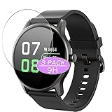 VacFun 3 Piezas Vidrio Templado Protector de Pantalla, compatible con SoundPEATS Smartwatch watch 2 Smartwatch Smart Watch, 9H Cristal Screen Protector Película Protectora