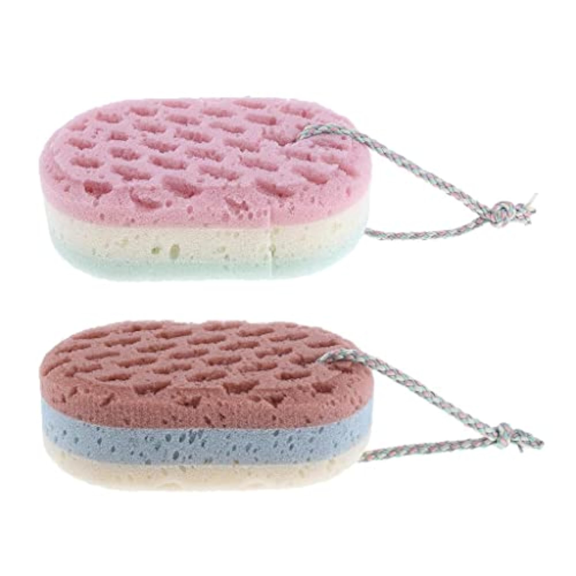 2x Large Hole Stereoscopic Sponges for Deep Skin Care