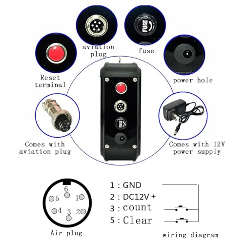 Contador digital LED de 3 pulgadas: evite errores de conteo en cinta transportadora 4