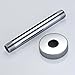 Purelux Ceiling Mount Shower Arm 6 Inches Water Outlet PJ0611 Made of Stainless Steel Straight Shower Arm with Gasket Flange, Chrome Finish